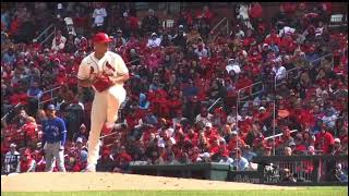 Jordan Hicks 102MPH Slow Motion Pitching Mechanics (3rd Base Side View)