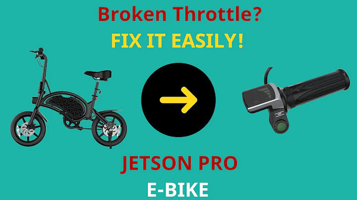 JETSON PRO E-Bike Broken Throttle? Replace it easily!