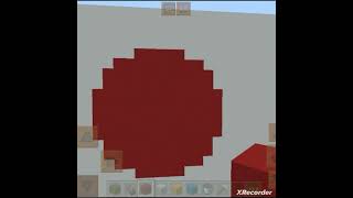 I make Japan flag❤️🇯🇵#minecraft#shortsvideo I make Japan flag❤️🇯🇵#minecraft#shortsvideo