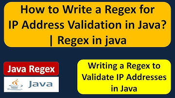 How to Write a Regex for IP Address Validation in Java? | Regex in java