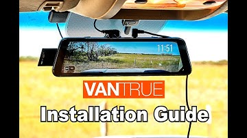 🚗 DIY: How to install the Vantrue M1 Rearview Mirror Dash Cam system