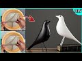  how to mack pop white cement bird craft idea  white cement  pop craft  showpiece  bird craft