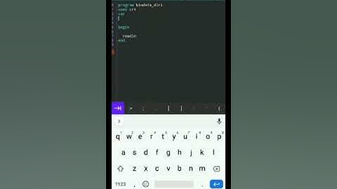 Cara Membuat biodata diri  dari IDE Pascal