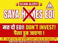 STOP | SAYA Homes EOI Scam | SAYA Homes EOI Fraud | SAYA Homes EOI Raj Nagar Extension | SCAM ALERT