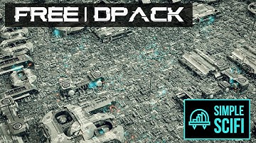 Creating scene with FREE dpack in Blender | SciFi flex | Timelapse