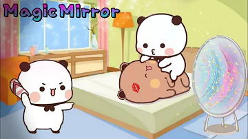 Magic Mirror 🪞🪄 |Bubu Clone tries to Kiss Dudu😱| |Peach Goma| |Bubu Dudu| |Milk Mocha Bear|