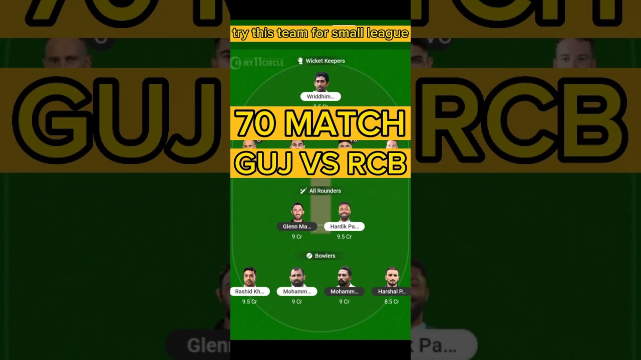 GUJ VS RCB 🏏🔥|| 