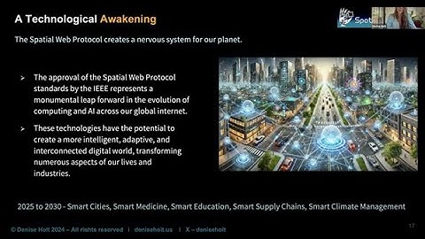 Session 107: "The Spatial Web: A New Dimension of the Internet & A Technological Awakening for AI"
