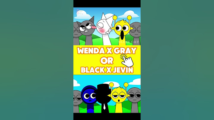 Simon's reaction when Wenda sus Gray and Black kiss Jevin #sprunki #wenda #gray