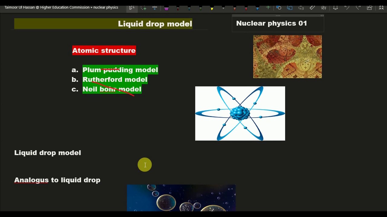 liquid drop model | nuclear physics 01 | assumptions of liquid drop