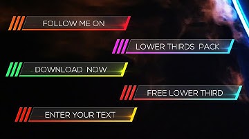 FREE Lower Thirds Pack #9 w/ Sony Vegas Pro Template
