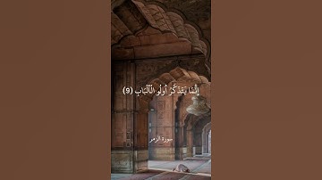 أَمَّنْ هُوَ قَانِتٌ آنَاءَ اللَّيْلِ سَاجِدًا وَقَائِمًا || سورة الزمر || علي جابر