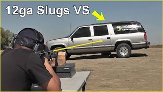 12ga. Shotgun Slugs vs SUV  -Ft. Edwin Sarkissian screenshot 3