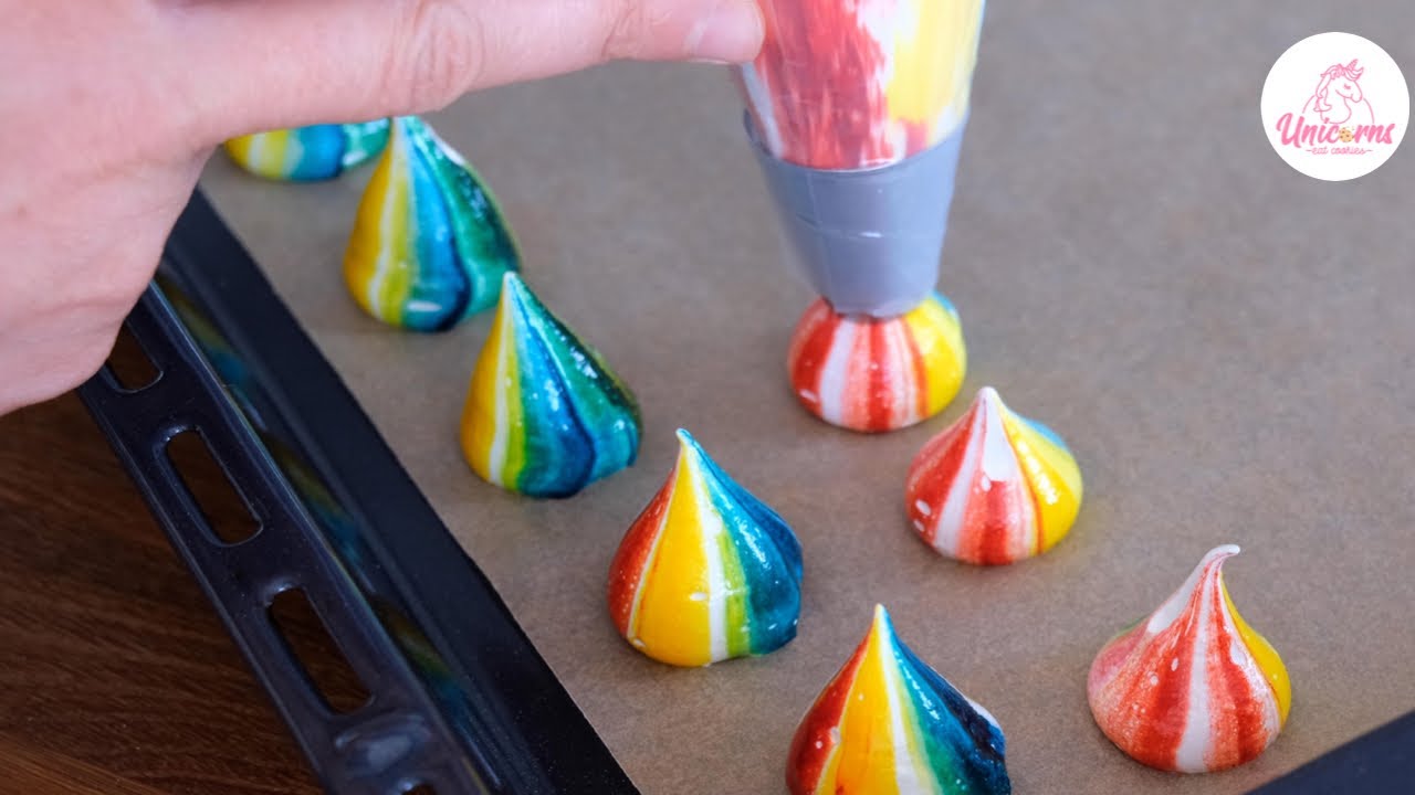 La magia delle meringhe arcobaleno: TUTORIAL FACILE | UnicornsEatCookies