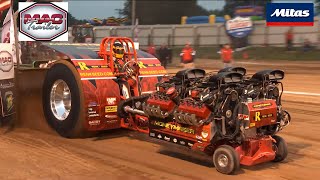 Pro Pulling League 2023: Super Modified Tractors presented by Mitas pulling at the America's Pull!