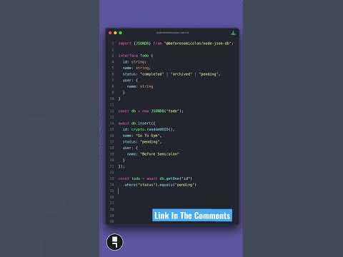 Create a JSON Database From Scratch - YouTube