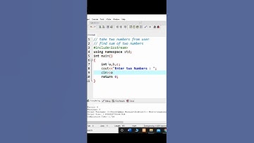 #12 Addition of Two Numbers in C++ | C++ Tutorials | C++ Programming #shorts #ytshorts