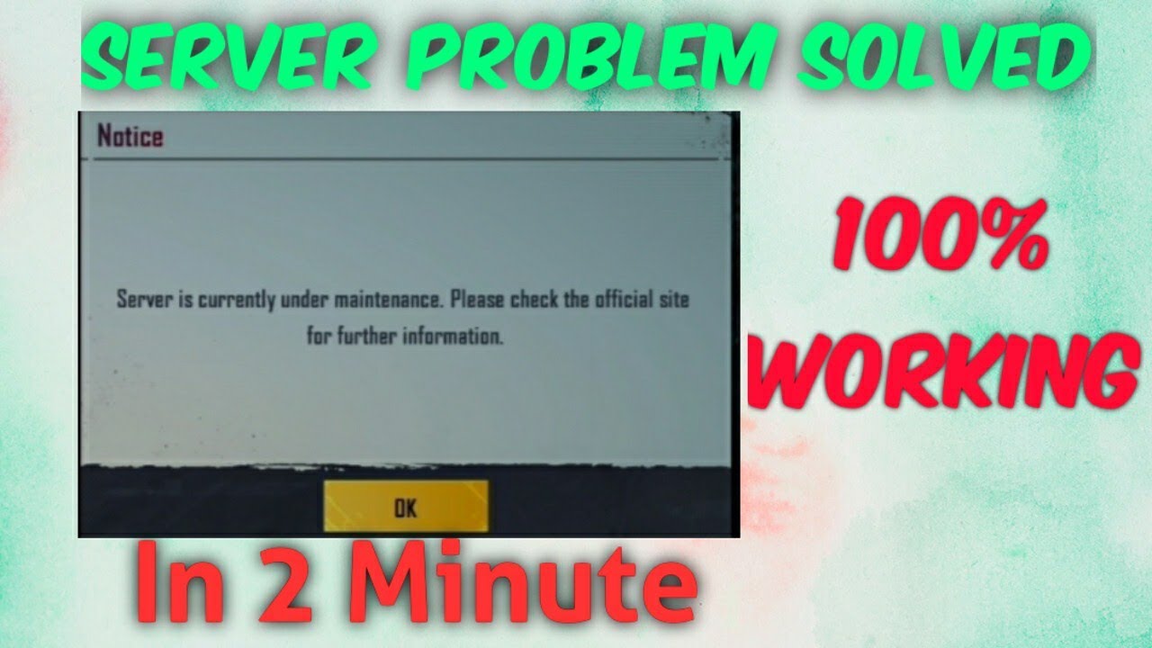 FIX : Pubg KR Server is Under Maintenance | Problem Solved ...
