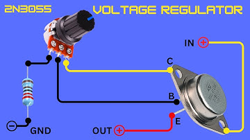 How to make Simple Adjustable Voltage Regulator using Transistor 2N3055
