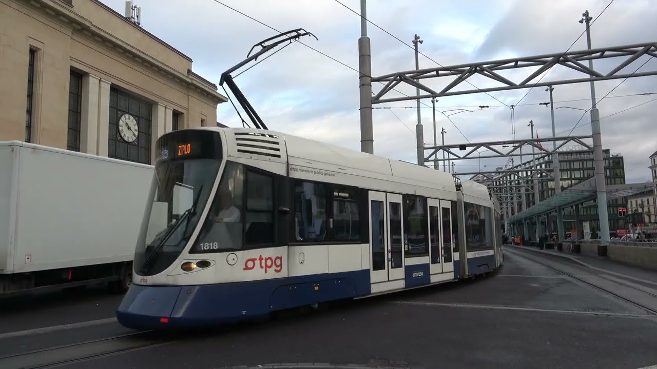 Les tramways à Genève