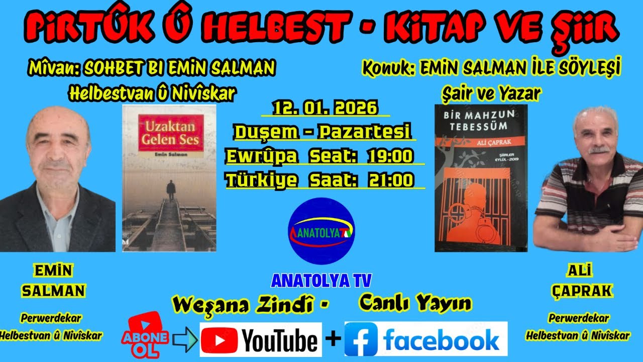 Mîvan: SOHBET BI EMiN SALMAN  Helbestvan û Nivîskar