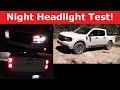 2023 Ford Maverick Tremor Headlight Test and Night Drive