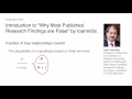 Why most published research findings are false part i