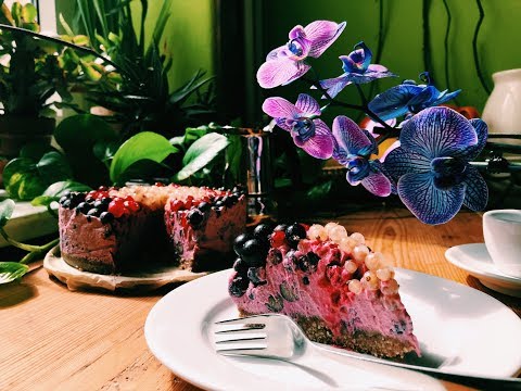 Currants Blueberry Raspberry Cream Pie (vegan, raw) ~ Take 3