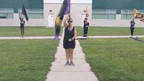 BHS Horns up and Attention flag positions
