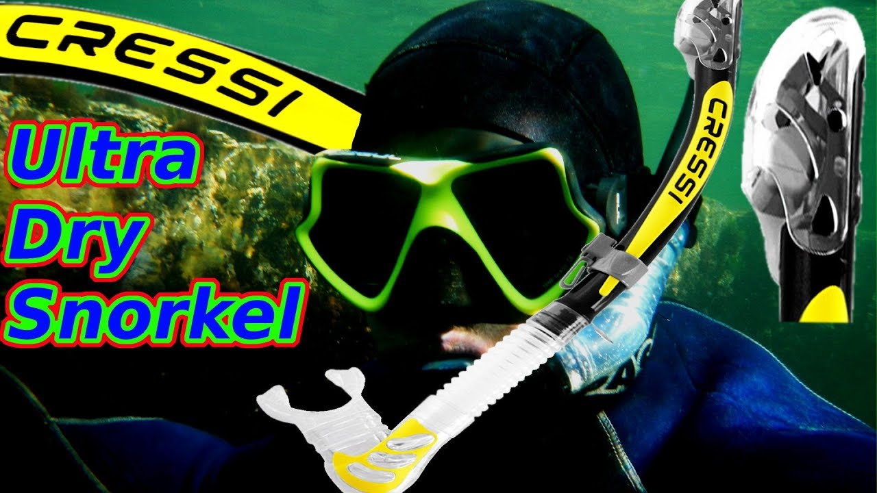 Snorkel review Cressi Ultra Dry YouTube