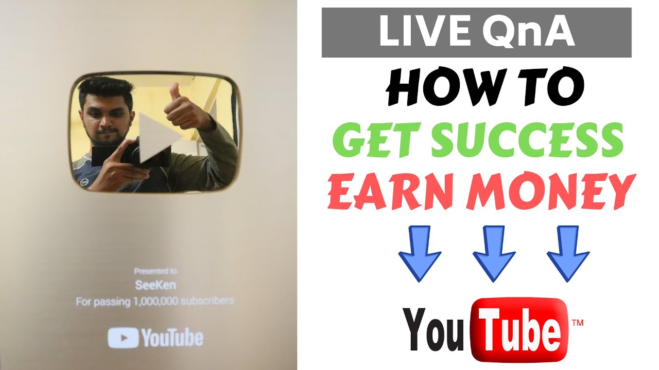 HOW TO GET SUCCESS ON YOUTUBE/LIFE in hindi !! LIVE EP.5 !! (MY SECRETS) QnA HOW TO EARN IN LAKHS weekender