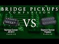 Seymour duncan jb sh4 vs pegasus  passive bridge pickup guitar tone comparison demo