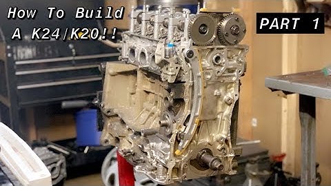 Honda K24/K20 (Build Part 1) Installing K24 Turbo Pistons, K20 Head, And More!!