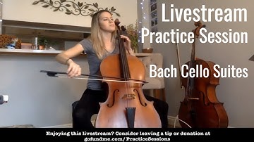 Live Practice Session - Getting ready for an audition, Baroque Cello, Bach Cello Suites, Warm-Ups