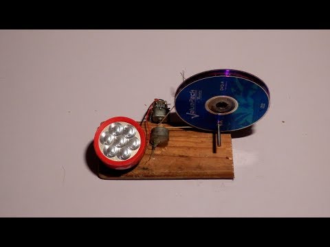 إصنع مولد كهربائي بسيط لشحن هاتفك وتشغيل مصباح عند إنقطاع التيار