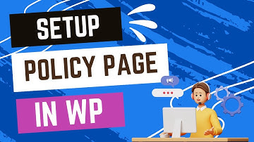 Adding a Disclaimers or Privacy Policy Page