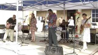 The Birddogs perform &quot;Shakin all over&quot; at the Sidmouth Street Festival