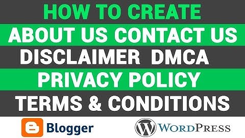 How To Create Privacy Policy TC Disclaimer Contact About Pages | Tamil Bloggers Make Money online 🤑