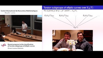 Álvaro Lozano-Robledo: Recent progress in the classification of torsion subgroups of...