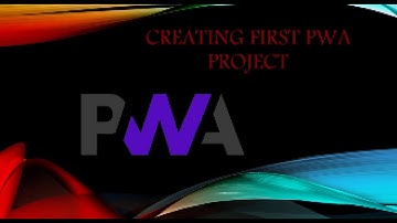 Creating First PWA (progressive web application) with angular