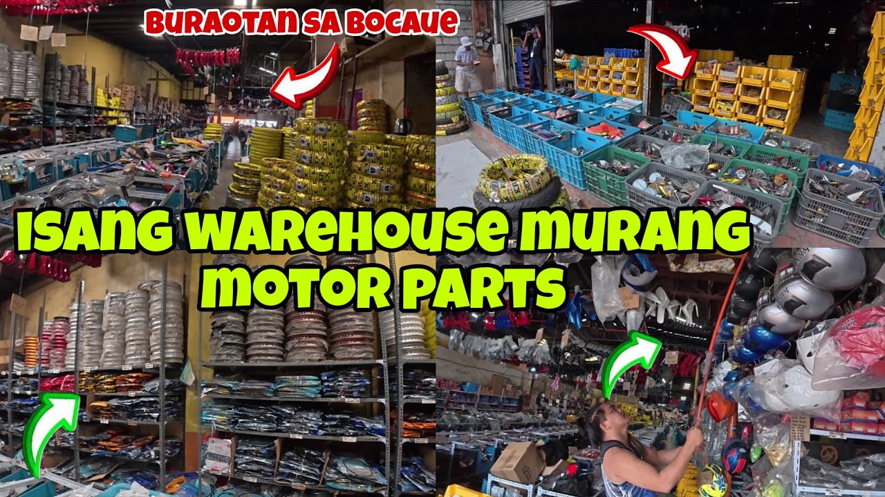 Buraotan sa bocaue bulacan | isang ware house puno ng motor parts | bilihan ng murang pyesa ng motor