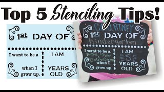Top 5 Stencil Tips & Tricks - No More Bleeding!