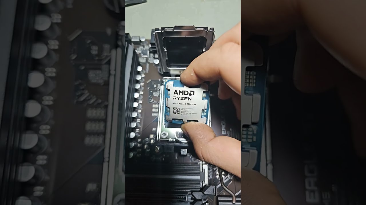 Installing AMD Ryzen 7 9800X3D Amd Gaming Asmr Pcmasterrace