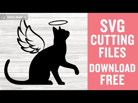 Pet Cat Memorial Svg Free Cutting Files for Scan n Cut Instant Download