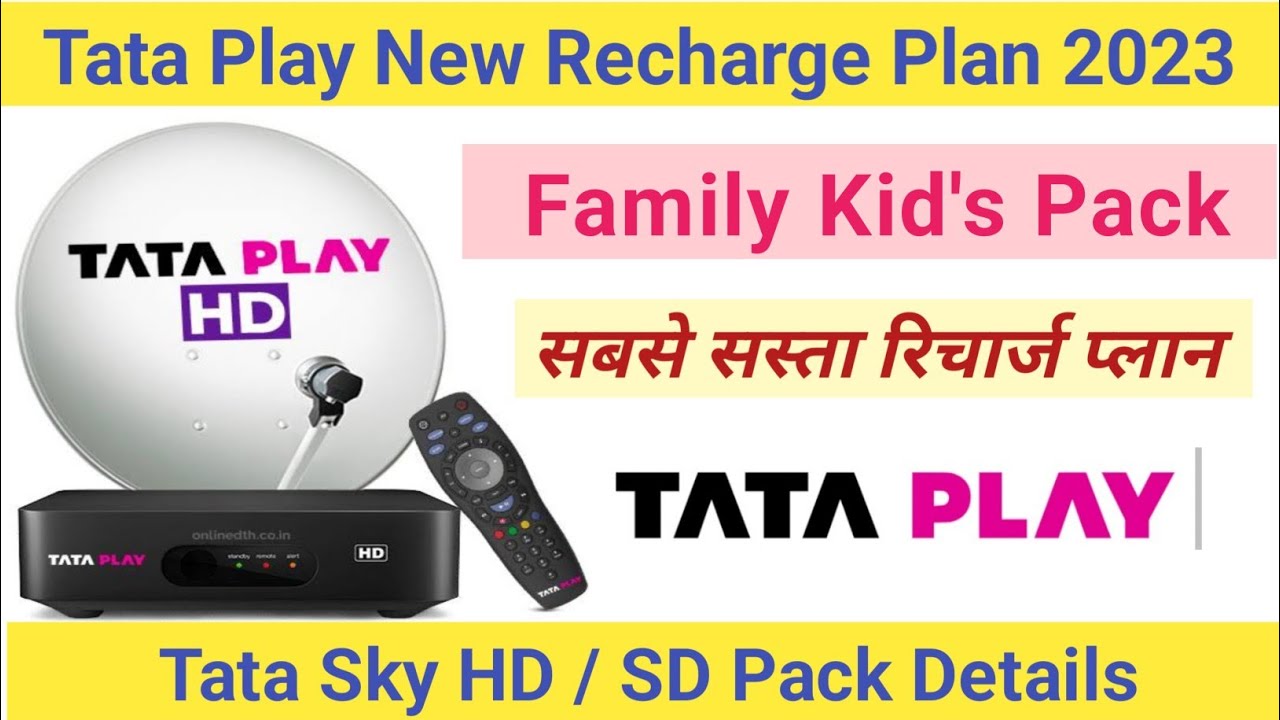 Tata Play Family Kids Pack | Tata Play Recharge Plan 2023 | Tata Play ...
