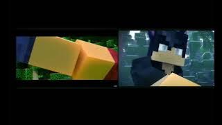 Ein vs Aaron fight scene||Then vs The recent||All credits goes to @Aphmau
