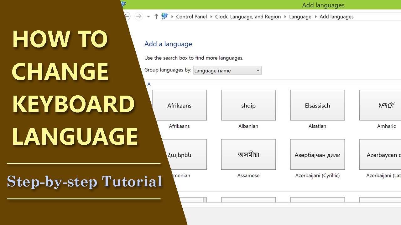 How to Change Keyboard Language | How to Remove Keyboard Language