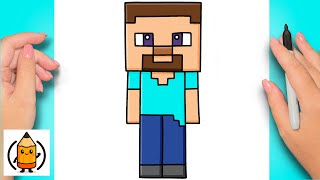 How To Draw Steve Easy | Minecraft