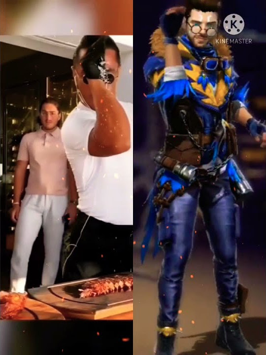Free fire emote vs Real life  🔥🔥[Salt bae emote]