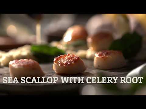 Seared Scallops, Celery